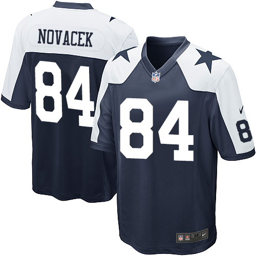 Men's Game Jay Novacek Nike Jersey Navy Blue Alternate - #84 Throwback NFL Dallas Cowboys